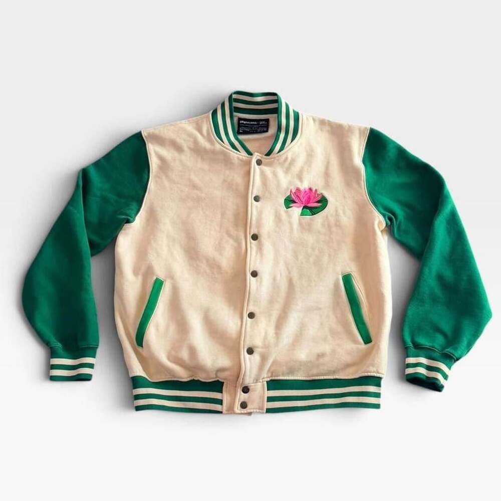 BoomerNA x Merch Gardens Frog Pond Varsity Jacket XL Cotton